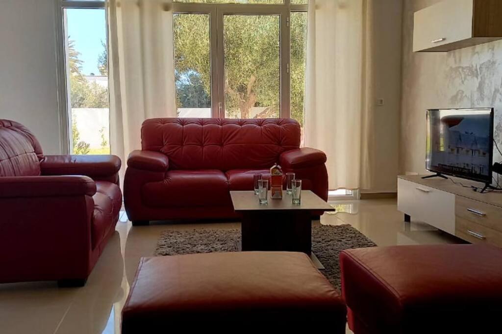 Magnifique Villa Avec Piscine Sur L'Ile De Djerba Pour Vacances Arkou Экстерьер фото
